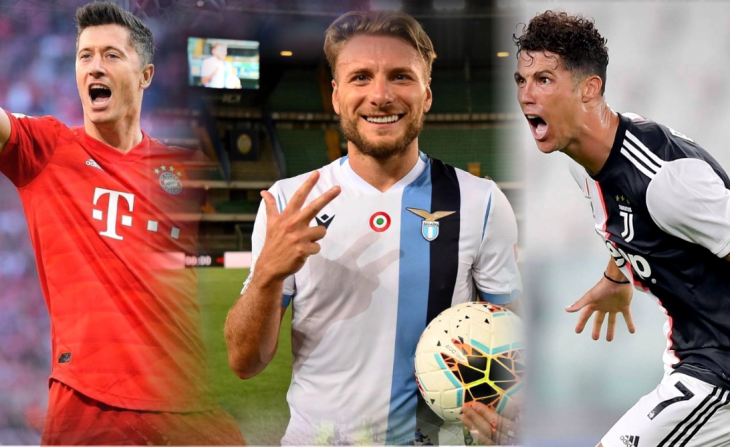 lewandowski immobile cristiano ronaldo bota de oro