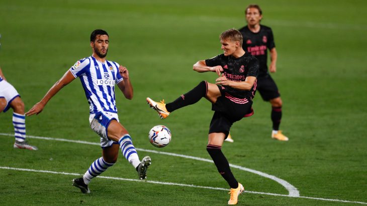 real madrid real sociedad odegaard